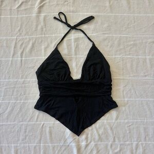 Black Halter Tank Top